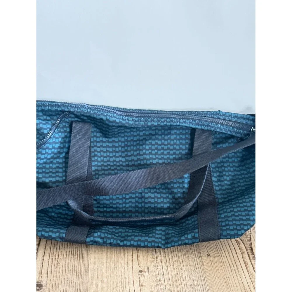 Kipling Art Medium Printed Tote Bag Navy Patterned Travel Tote with Luggage Slee